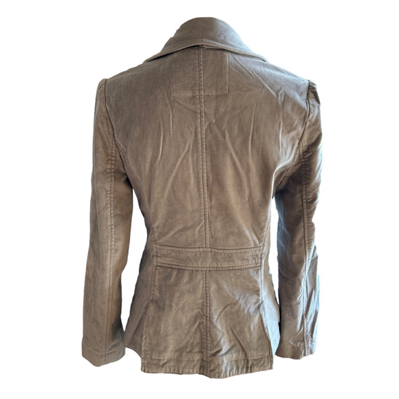 White House Black Market Gray Velvet Blazer Jacket Size 6 EUC SKU0621 - Picture 5 of 8